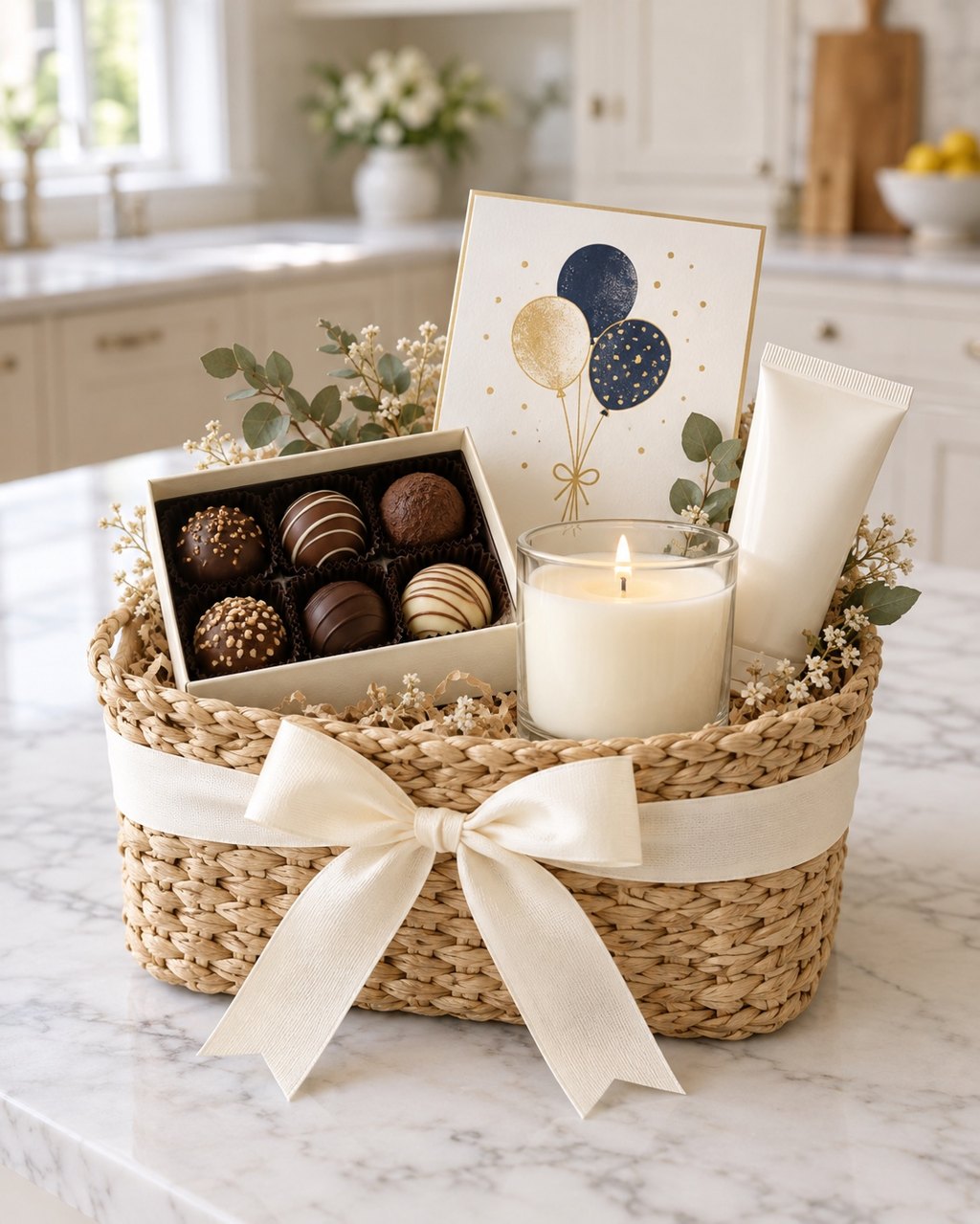 Birthday Little Luxuries — gift basket by A Little Something By Sophie